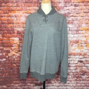 Mark Law Luxury Gray Cowel Neck Pullover Sweater